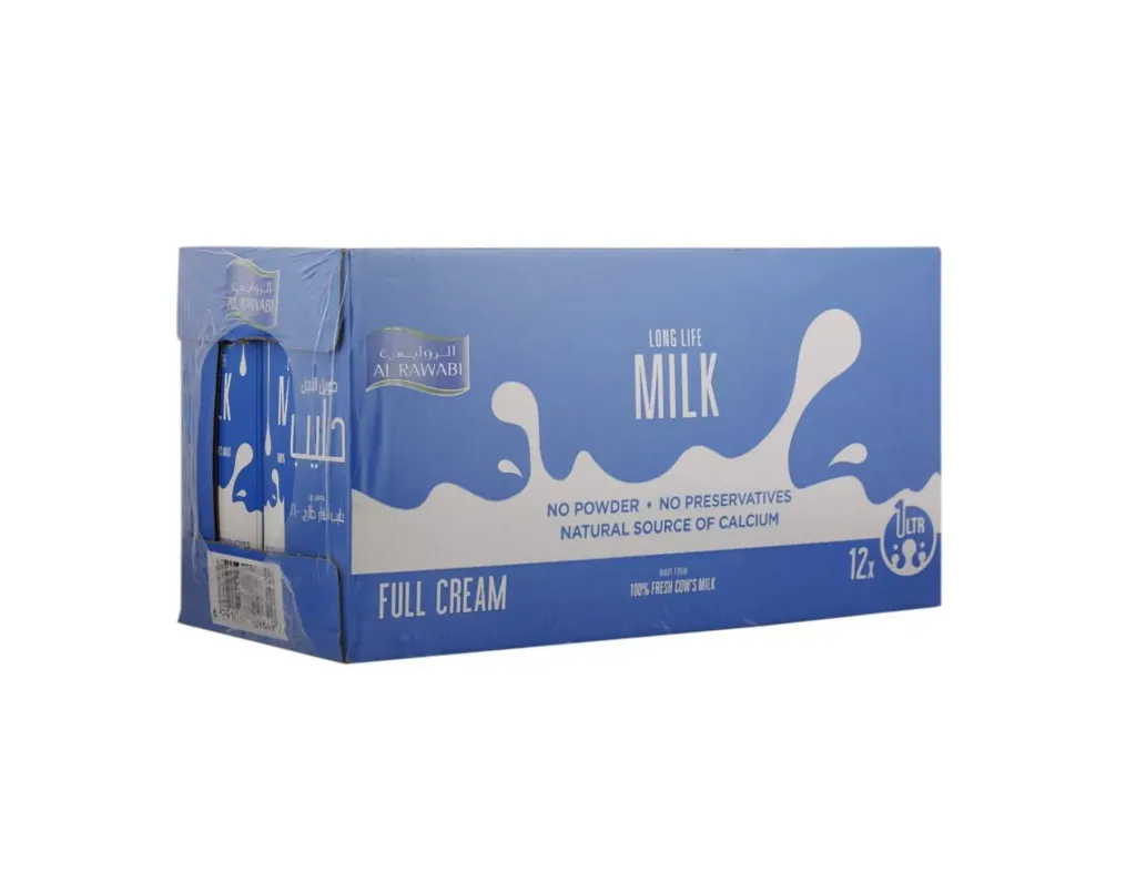 12x1Ltrs UHT Milk Al Rawabi