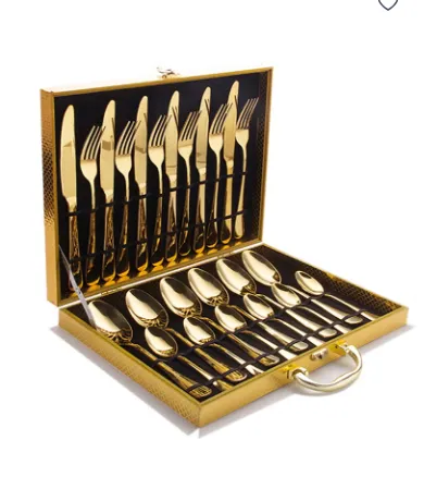 24-Piece Stainless Steel Cutlery Set Kitchen Utensils Set